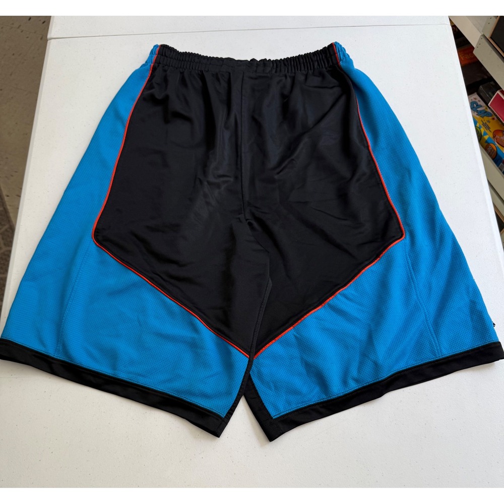 Air Jordan Basketball Shorts Men's Large Blue Black Orange Mesh Athletic  13" - Picture 11 of 13